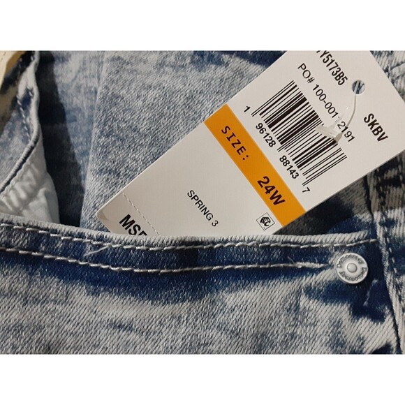 DEMOCRACY | Plus Ab Solution Skirt With Frayed Hem Various Size 24 W - Picture 7 of 11